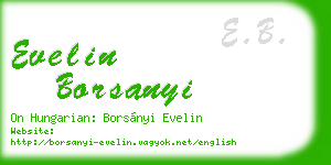 evelin borsanyi business card