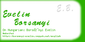 evelin borsanyi business card